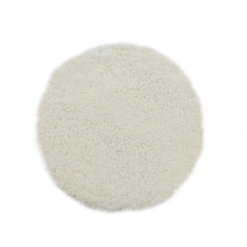 Short Wool Round Sheepskin Cushion, Bleacher Seat Pad, Natural Sheepskin Seat Plates/Chair Pads, Shearling Sheepskin Seat Pad-Grey
